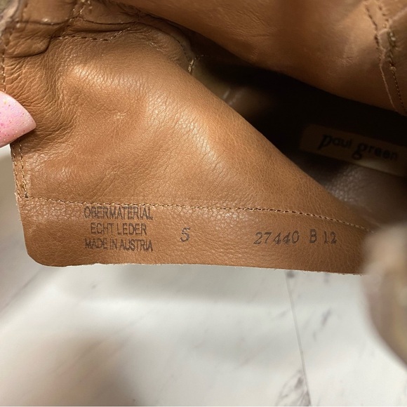 Paul Green Taupe Suede Buckle Lug Sole Boot 5 / 7.5 - Picture 13 of 16